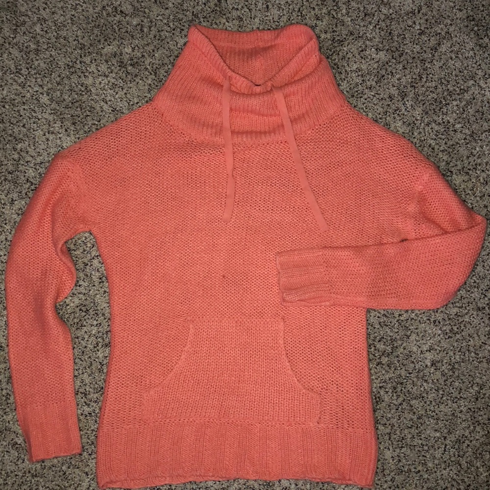 Loose turtleneck sweater